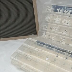 Letter board and accessories